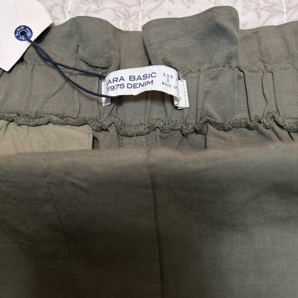 NWT Zara Z1975 Green Basic Denim Size: S - Picture 9 of 12